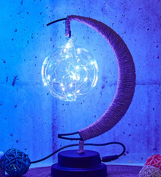 Glass Pendant LED Fairy String Light | 2m | 20 LEDs | Copper Wire | Apple, Ball, Star & Rattan | Battery & USB | Room & Party Decor