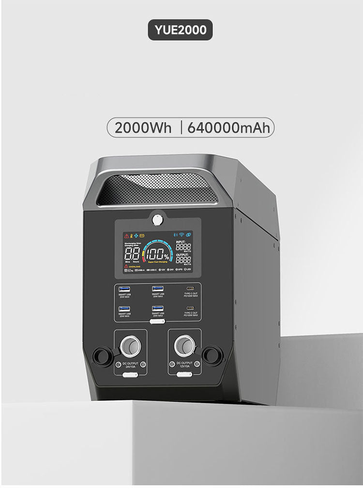 2000W LiFePO4 Portable Power Station – RTUA2000 (EU)