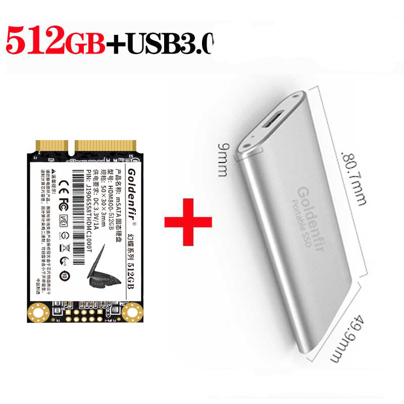 512GB mSATA SSD | Mini SATA Solid State Drive | Desktop & Laptop Universal | 36-Month Warranty