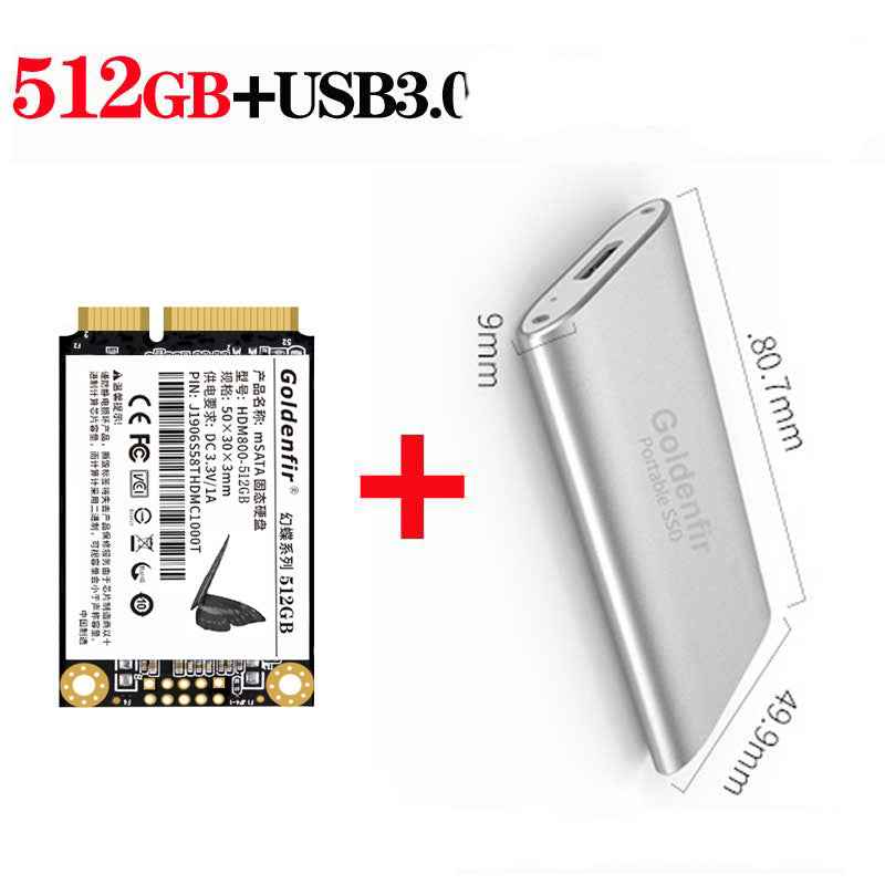 512GB mSATA SSD | Mini SATA Solid State Drive | Desktop & Laptop Universal | 36-Month Warranty