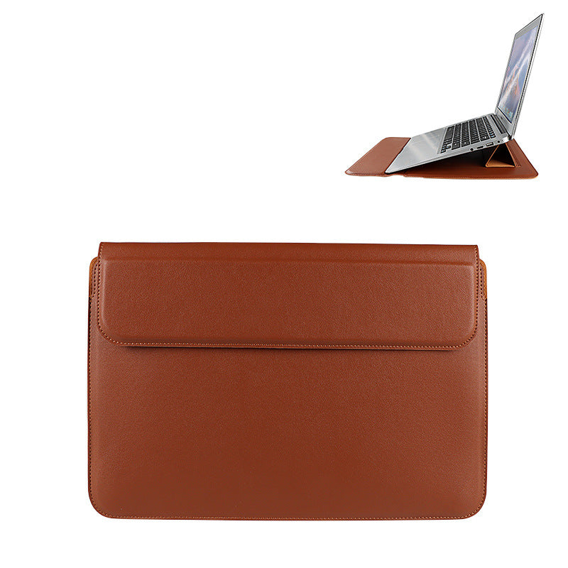 PU Leather Laptop Sleeve & Inner Bag | 13.3", 14.1", 15.4" | Multiple Colors | Bracket Style