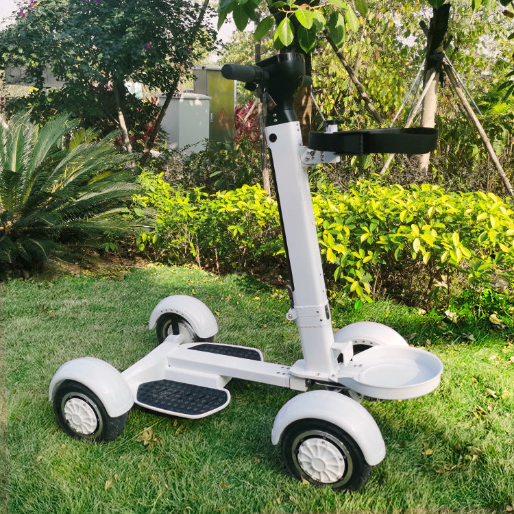 4-Wheel Electric Golf Scooter | Foldable Aluminum Longboard, 20km/h, 10AH Battery, Adults