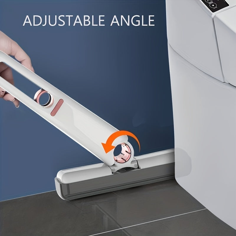 Self-Squeeze Portable Mini Mop | 180° Wringer | Wet & Dry | Sponge Head | Desk, Floor & Glass Cleaner