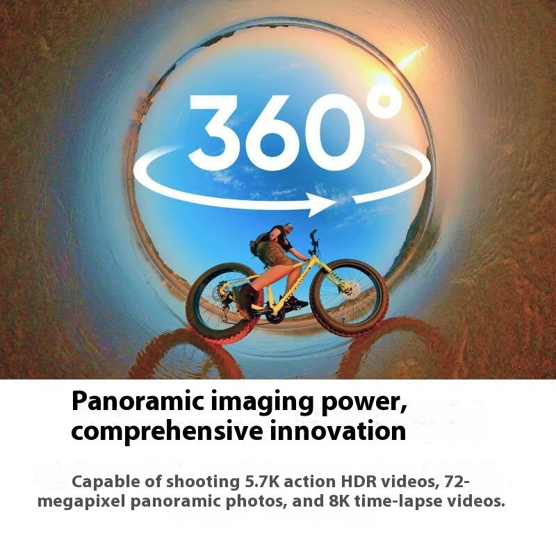 Panoramic Action Camera | Anti-Shake, 360° Photo & Motion Capture