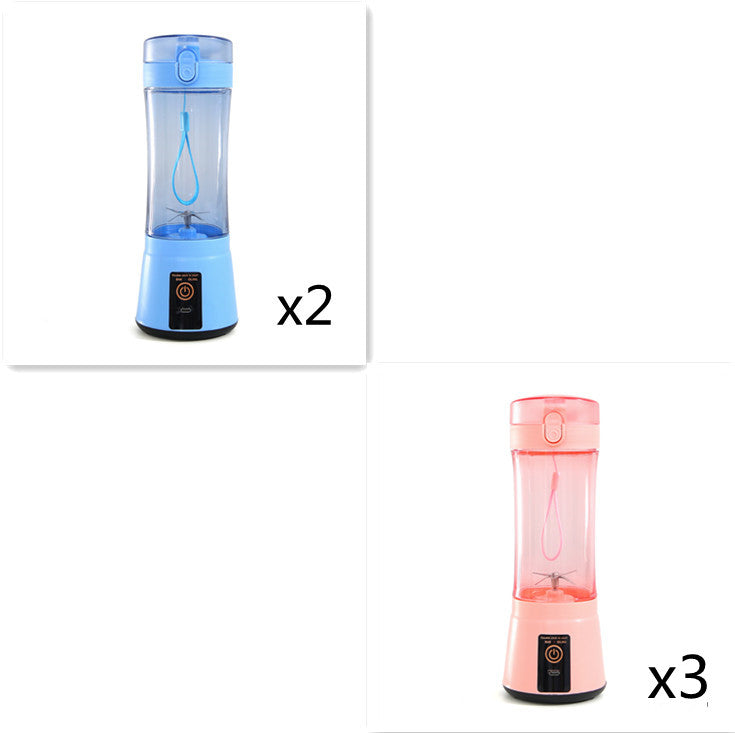 380ml USB Rechargeable Portable Personal Blender | 2000mAh, Food-Grade PC, Dual Safety Protection, Blue, Green, Pink & Yellow