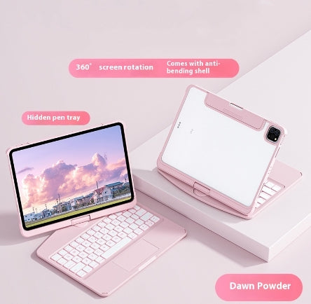 360° Rotating iPad Keyboard Case with Trackpad | Bluetooth | Scissor-Switch | Pen Slot | 5 Colors
