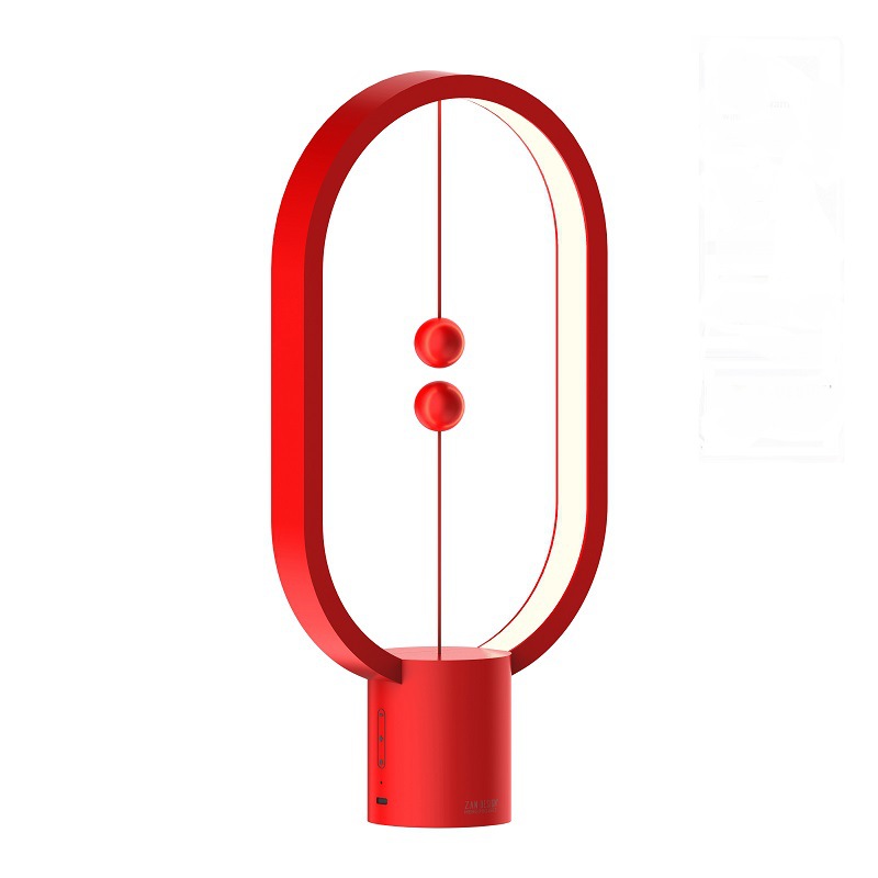Magnetic Floating Switch LED Table Lamp | 20,000hr | USB & Rechargeable | 2 Sizes | Black, Green, Pink, Red, White & Wood | Bedroom & Bedside Decor