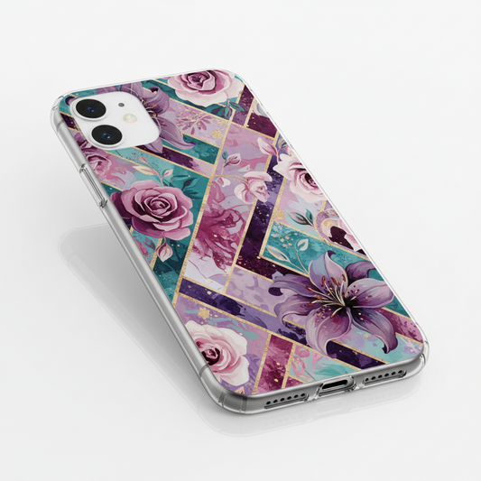 Fashion Print TPU iPhone Case – 8 Artistic Designs, Painted Back Cover, iPhone 6 to 12 Pro Max