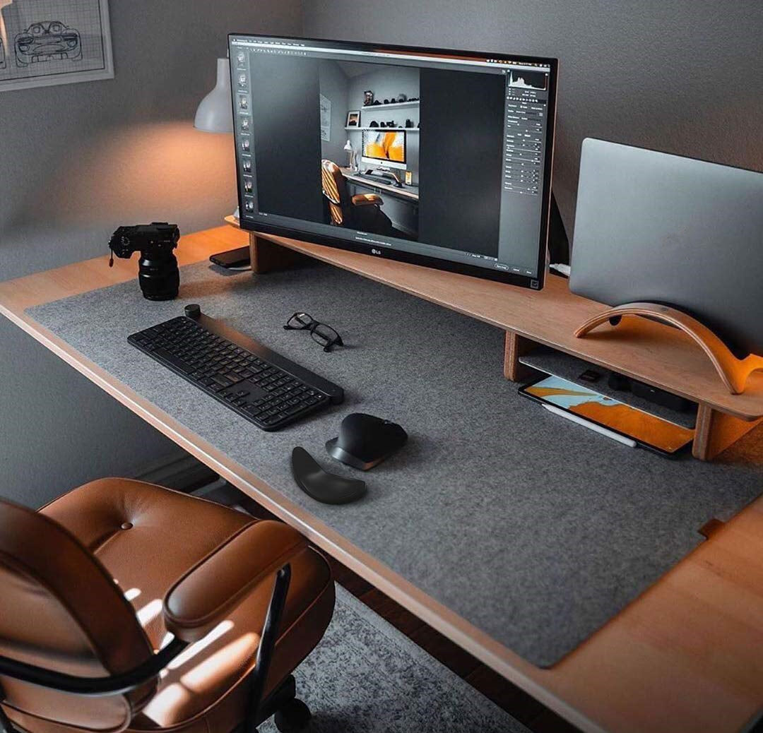 Ergonomic Silicone Mouse Wrist Rest | 3D Curved Bionic Design | Gliding Base | Non-Slip | Left & Right Hand | Single & Twin Pack | Black & Silver Gray
