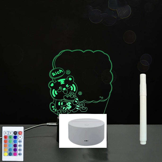 LED Acrylic Handwriting Message Board | 3W 5V USB | Touch & Remote | 16 Designs | Acrylic + ABS | Erasable Pen Included