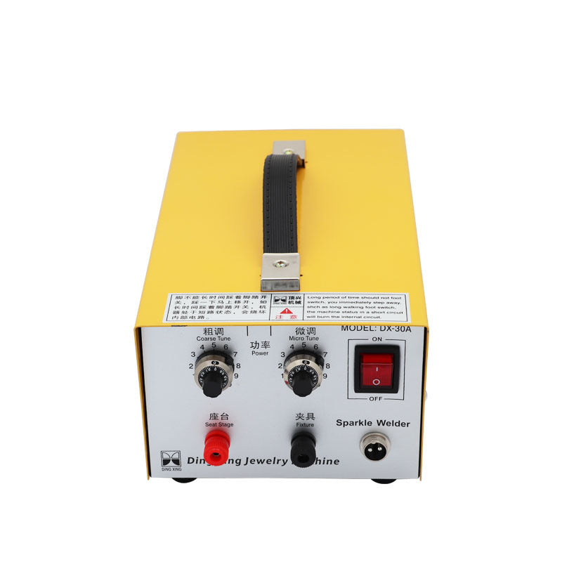 30A DC Jewelry Spot Welder | Foot Pedal Control, Soldering Tweezers, 35×20×14cm, EU/US Plug