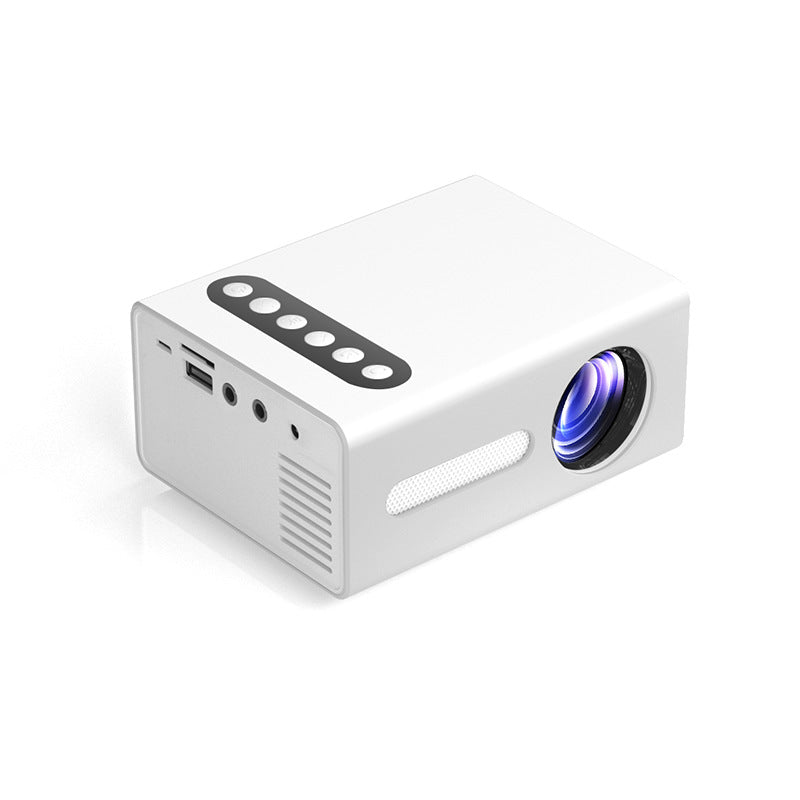 T300 Mini LED Projector | 1080P Input | 25 ANSI | 16–100” | HDMI/USB/AV | 4:3 & 16:9 | Manual Focus | Black, Blue & Yellow | AU/EU/UK/US