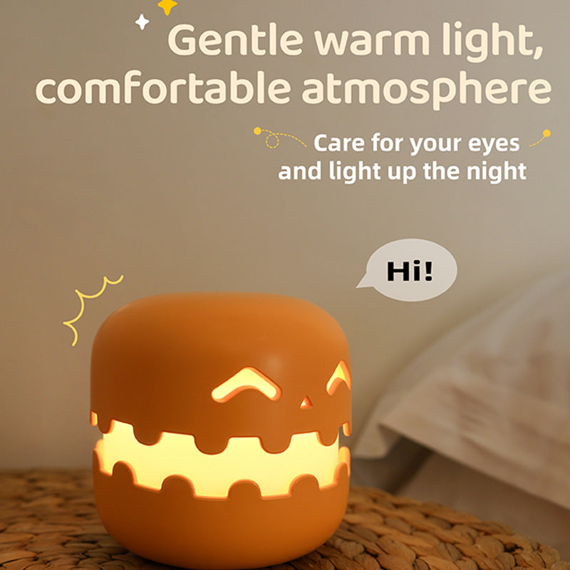 Silicone Watermelon Slice Night Light | 1200mAh | 102×94mm | Press On/Off | Kids Bedside & Ambient Light | Dark & Light Green | Birthday & Holiday Gift