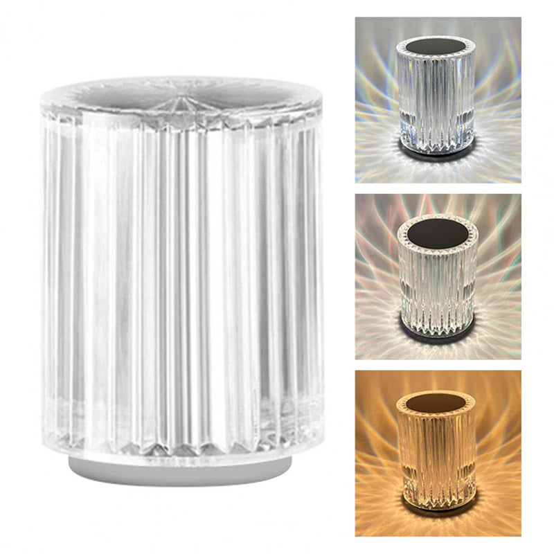Faux Crystal RGB LED Desk Lamp | 5W | ≤36V | Ø9cm × H13cm | Acrylic | Touch & Remote | 3-Colour & 16-Colour | Bedroom, Living Room & Office Atmosphere Light