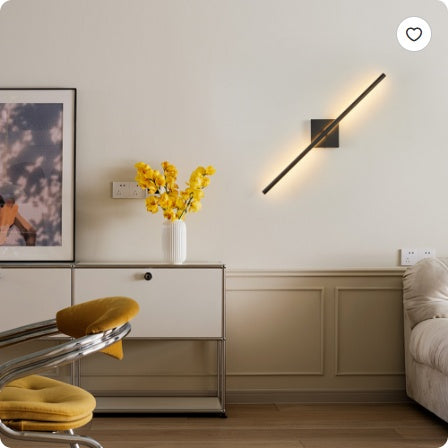 2-Pack Modern Minimalist Black Matte LED Wall Sconce | Bidirectional Light, Easy Install, Living Room, Bedroom & Hallway
