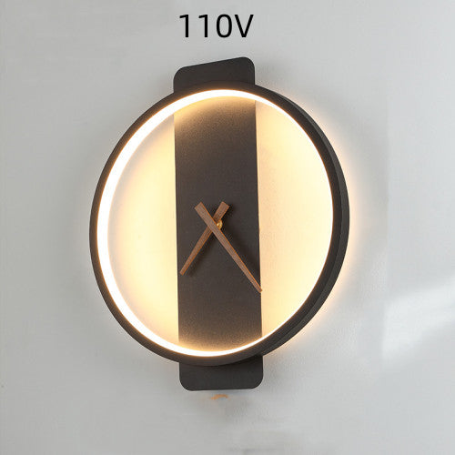 Nordic Acrylic Wall Lamp | LED | 300×300mm | 50,000hr | Round & Square | Black & Gold | 110V & 220V