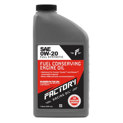 Factory Racing Parts 0W-20 Full Synthetic Oil Change Kit – Honda Accord 1.5L Turbo 2018-2022