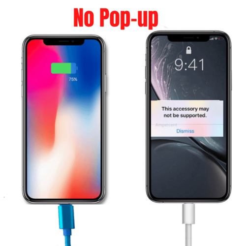 PBG 5-Port LED Wall Charger – Bundle with 4 XL 10ft Nylon iPhone Cables